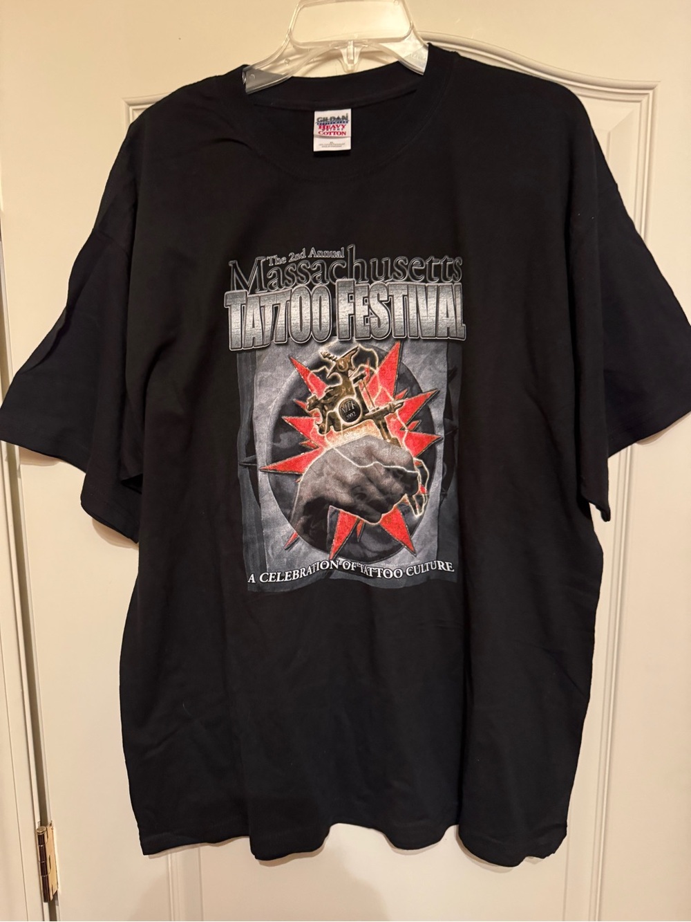 Vintage 2nd Annual Massachusetts Tattoo Festival Black T Shirt Size XL Men